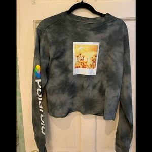 NWOT crop sweatshirt gray size small